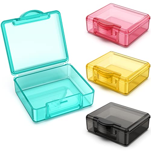 TecQach Small Pill Box 4 pcs,Cute Travel Pill Organizer Case Mini T...