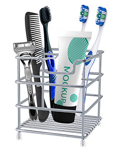 Toothbrush Holders for Bathrooms Stainless Steel Rustproof Toothbru...