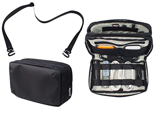 Travel Electronic Organizer with Removable Shoulder Strap, 2-in-1 T...
