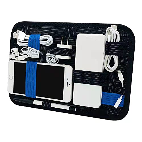 Travel Electronics Elastic Organizer Board Bag for Gadget, Charge C...