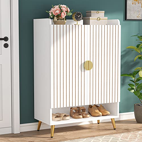 Tribesigns Shoe Cabinet with Doors, 7-Tier Shoe Storage Cabinet wit...
