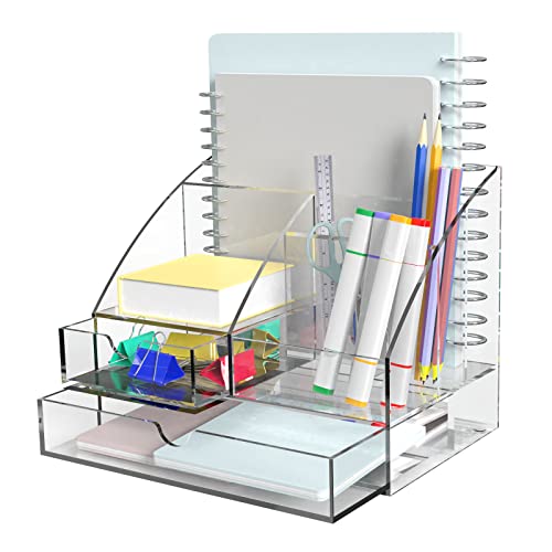 Upgraded Desk Organizer Office Accessories, Acrylic-Functional Desk...