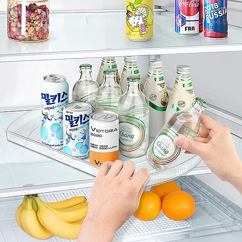 VanlonPro Lazy Susan Organizer for Refrigerator, Rectangular Condim...