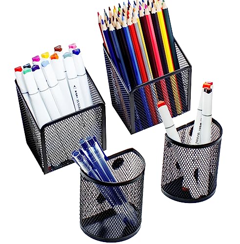 VICNOVA Magnetic Pen Holder, 4 Pack Locker Organizer with Strong Ma...