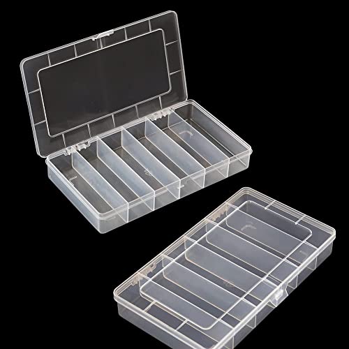 Vidifor 2 Pack 6 Grids Tackle Box Organizer Mascara Brushes Contain...