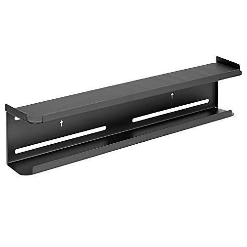 VIVO Steel Behind TV 23 inch VESA Shelf, 2 Level Low Profile Organi...