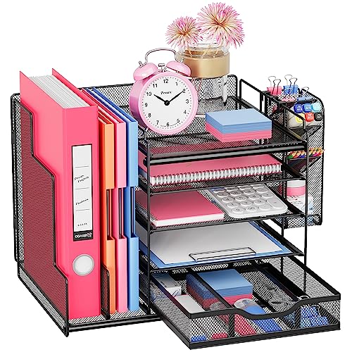 VIVSOL Desk Organizers and Accessories Storage with Large Vertical ...