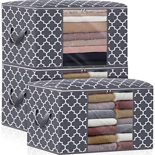 WISELIFE Storage Bags, Large Blanket Clothes Organization and Stora...