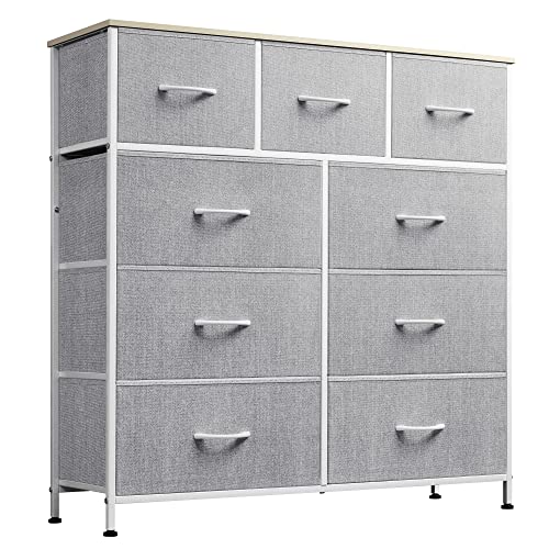 WLIVE 9-Drawer Dresser, Fabric Storage Tower for Bedroom, Hallway, ...