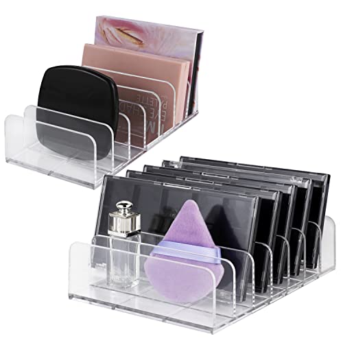 WSICSE 2 Pack Eyeshadow Makeup Palette Organizer, 7 Section Palette...