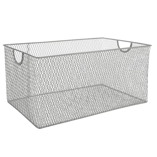 YBM HOME Kitchen Pantry Organizer Wire Basket for Shelves, Cabinets...