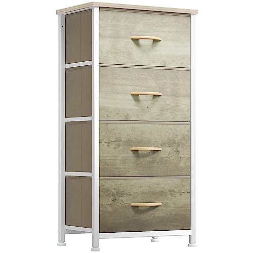 YITAHOME Dresser with 4 Drawers - Fabric Storage Tower, Organizer U...