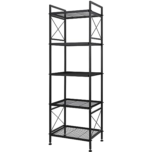 YOHKOH 5 Tier Metal Storage Rack Closet Shelves,Standing Storage Sh...