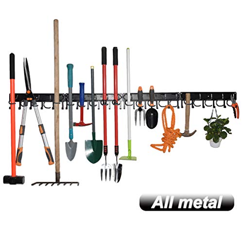 YueTong 68  All Metal Garden Tool Organizer,Adjustable Garage Wall ...