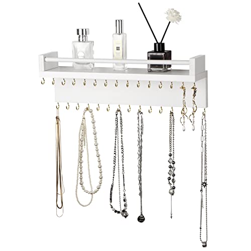Zhithink Hanging Jewelry Organizer, Hanger with 30 Hooks,Wall Mount...