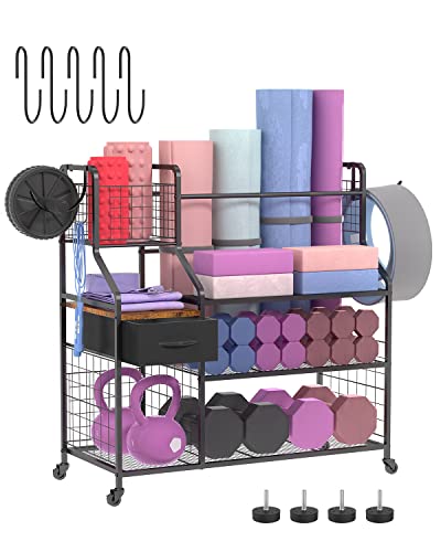 Zitaloken Yoga Mat Storage Racks,Home Equipment Workout Gym Storage...