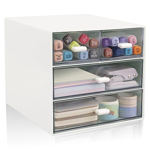 Zyners Desk Organizer with Drawer, Office Organizer with 4 Drawers,...