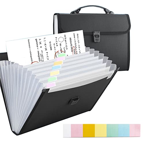 13 Pockets Accordion File Organizer with Durable Handle, TRANBO Let...