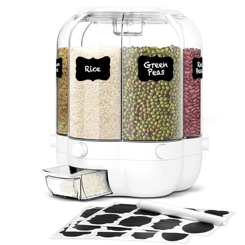 Ample Seed Rotating Rice and Grain Dispenser Kitchen, 25lb Rotating...