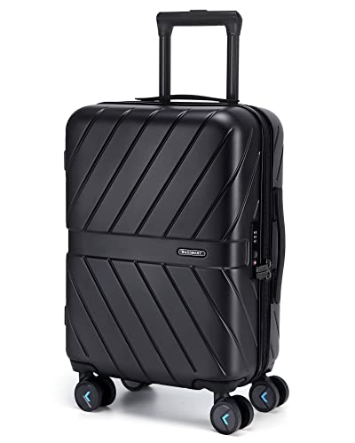 BAGSMART Carry On Luggage 22x14x9 Airline Approved, 1OO% PC Lightwe...
