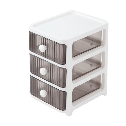 Balihua 3 Drawers Desktop Storager, Make by 3 Layers of Hard Plasti...
