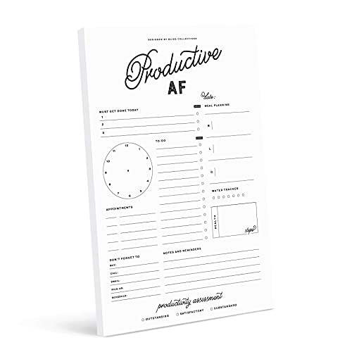 Bliss Collections Daily Planner, Productive AF, Organizer, Schedule...