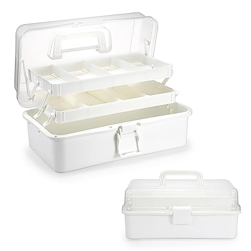 BTSKY 3-Layer Plastic Dividing Storage Box Craft Organizer and Stor...