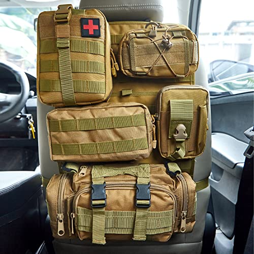 BXBXHD 6 Pack Tactical Truck Organizer Back Seat Storage Car Seat S...