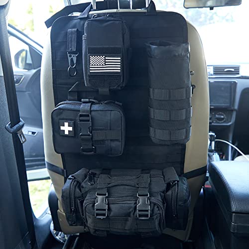 BXBXHD Universal Tactical Car Seat Back Organizer Bag Tactical Moll...