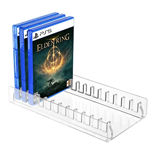 CaSZLUTION Acrylic Video Game Storage Organizer Stand for PS5 PS4 P...