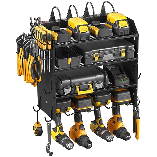 CCCEI Modular 4 Layer Movable Power Tool Organizer with Charging St...