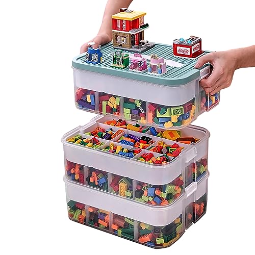 Cube Storage Organizer Bins for Lego Plastic Kids Child Toy Contain...
