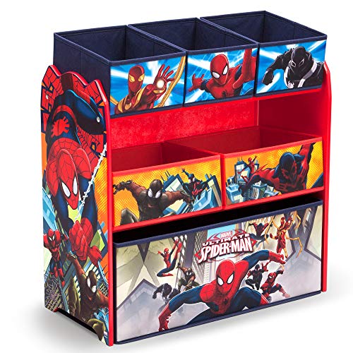 Delta Children Multi-Bin Toy Organizer, Marvel Spider-Man...