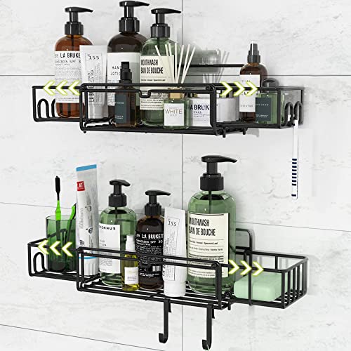 ETECHMART Shower Caddy Organizer, Expandable and Adhesive Bathroom ...