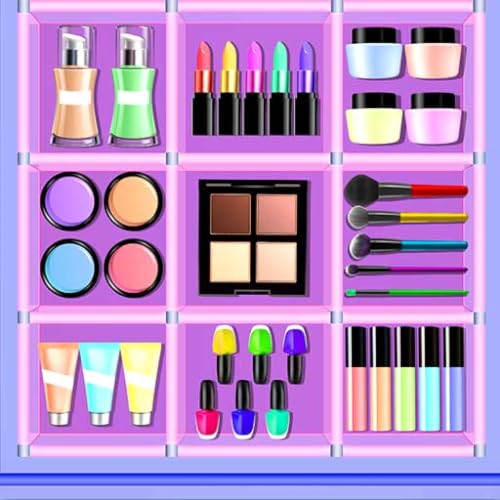 Fill the Makeup Organizer Game - Beauty Kit Organizing Game...