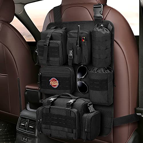 HODRANT Tactical Seat Back Organizer, Universal Car Seat Back Cover...