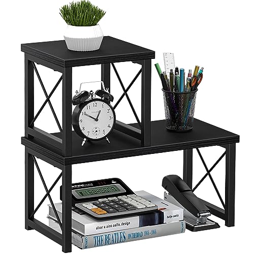 Honiter Desktop Shelf, Desktop Organizer Shelf, Freestanding Small ...