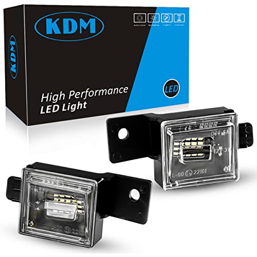 KDM LED License Number Plate Lights Compatible with 2014-2021 Chevy...