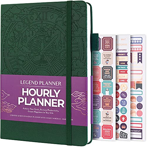 Legend Planner Hourly Schedule Edition – Deluxe Weekly & Daily Or...