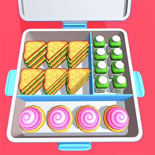 Lunch Box Organizer! Fill Food Sort Organizing Master 3D - Fill The...