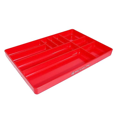 MichaelPro Drawer Organizer Parts Tray with Compartments, Low Profi...