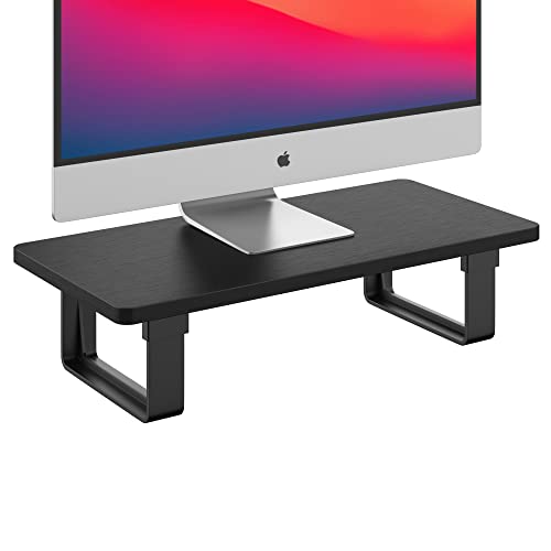 Monitor Stand Riser with 50 LB Capacity, Stable Wood Computer Monit...