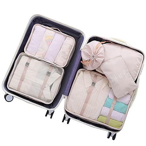 OEE 6 pcs Luggage Packing Organizers Packing Cubes Set for Travel...