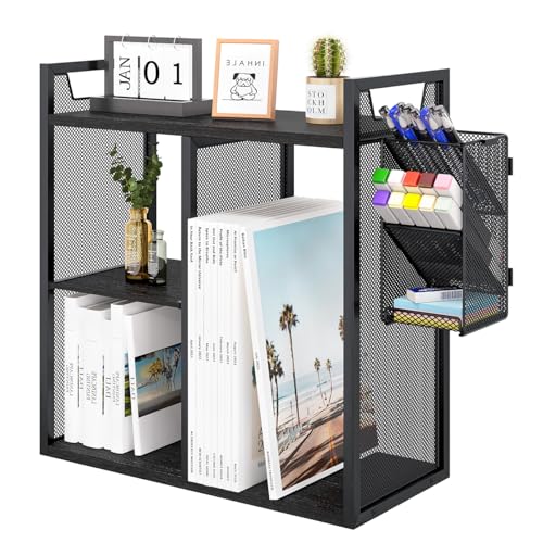 PAG Desktop Shelf Freestanding Bookshelf with Pencil Holder, Office...