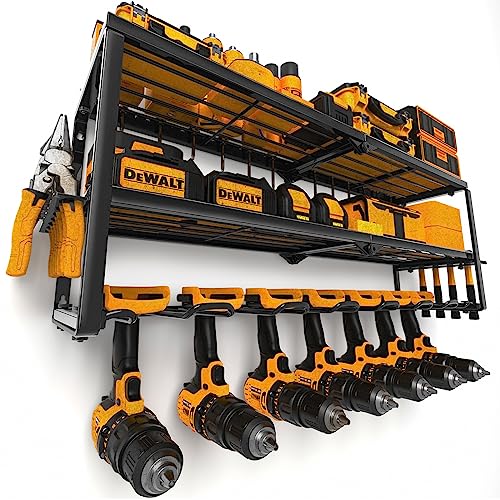 Power Tool Organizer for Tool Storage, Drill Holder Wall Mount with...