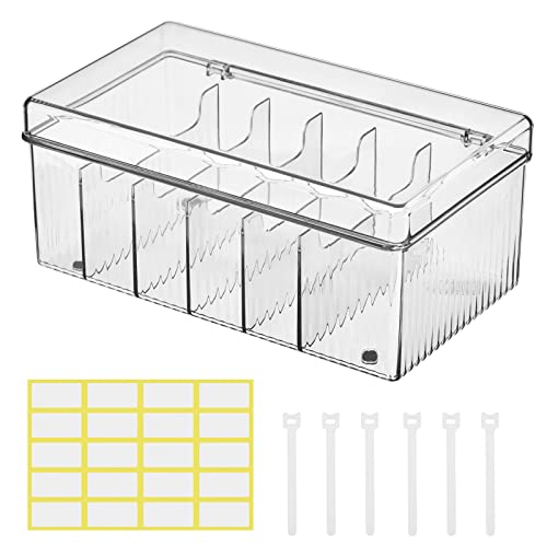 Premium Cable Organizer Storage Box, Extra-Large Compartments Charg...