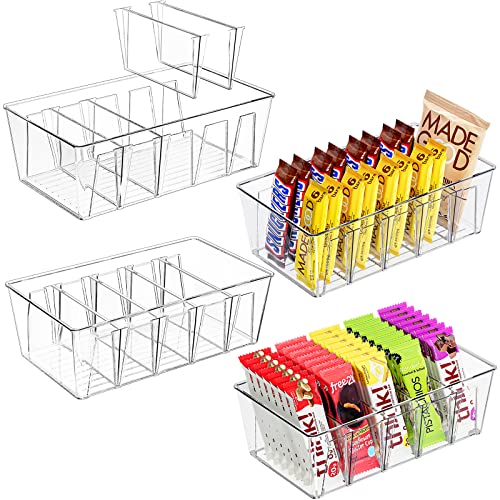 Puricon 4 Pack Pantry Organization and Storage Bins for Kitchen Fri...
