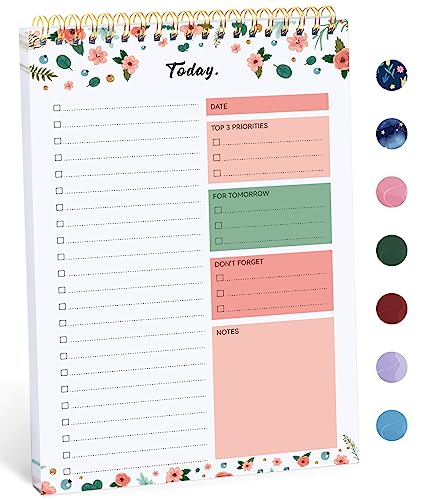 To Do List Pad - To Do List Notebook for Work with 52 Sheets, Undat...