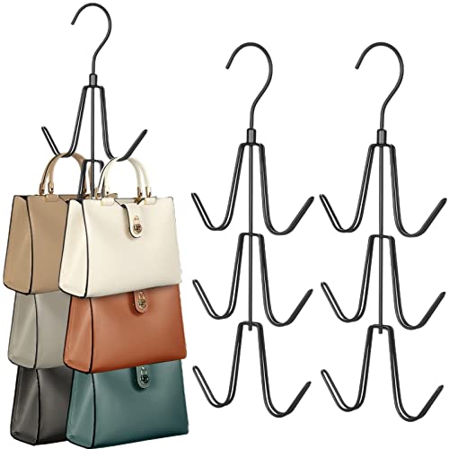 TOPIA HANGER Purse Hanger Organizer for Closet, 2-Pack Handbag Orga...