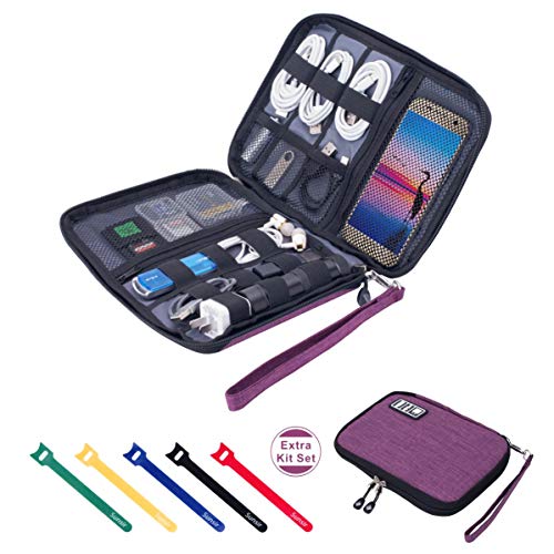 Travel Cable Organizer Bag Waterproof Portable Electronic Accessori...
